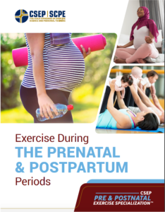 The cover of the Exercise During the Prenatal & Postpartum Periods Manual
